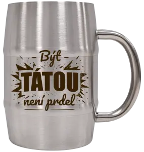 Nerezový chladicí půllitr Být tátou není prdel
