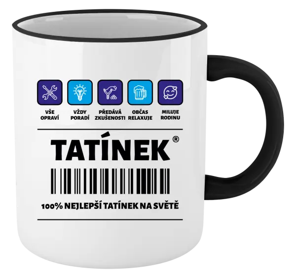 Hrnek Čárový kód - tatínek