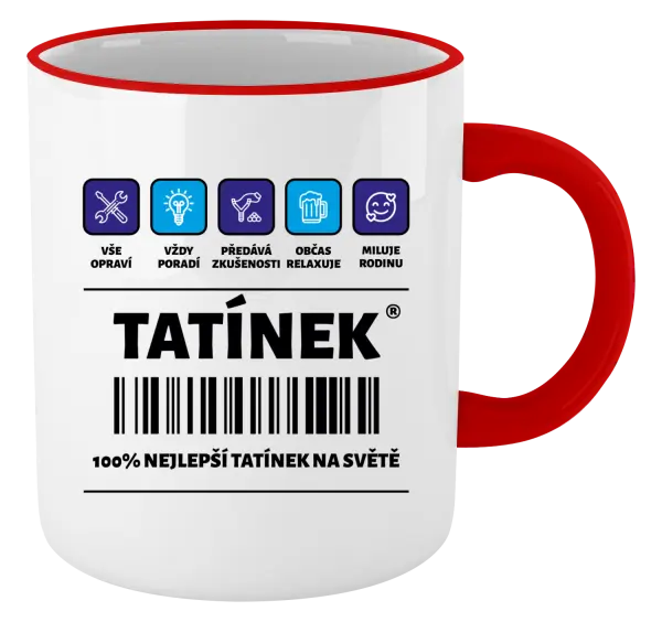 Hrnek Čárový kód - tatínek