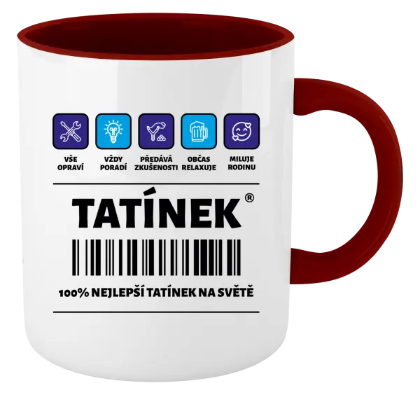 Hrnek Čárový kód - tatínek