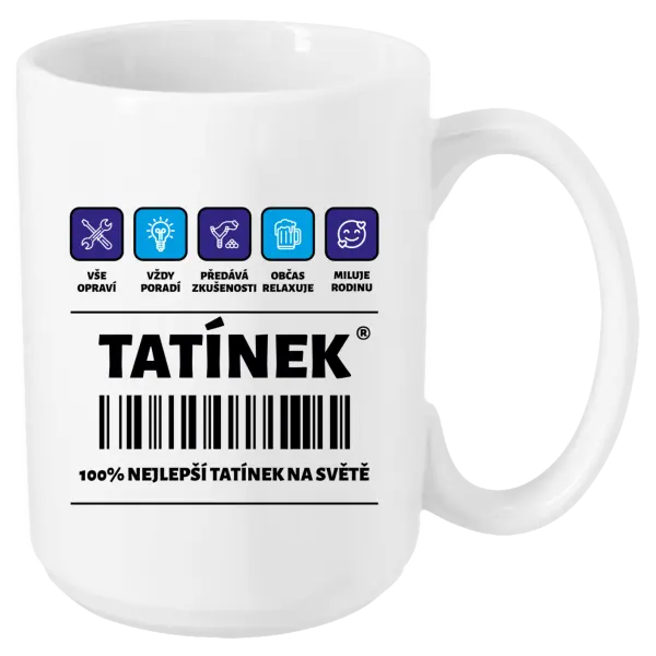 Hrnek Čárový kód - tatínek