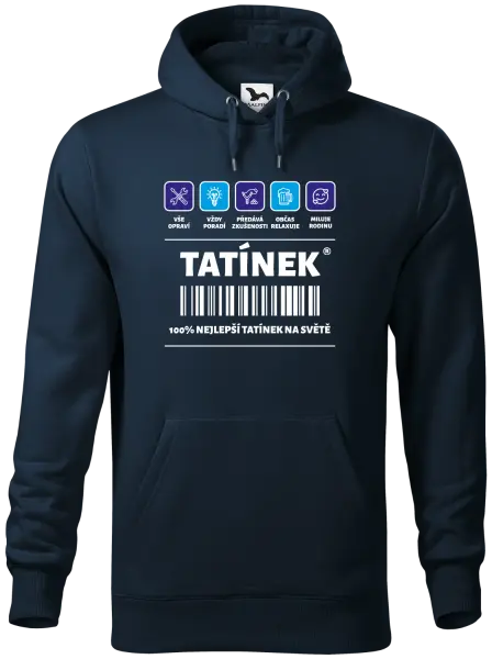 Pánská mikina Čárový kód - tatínek