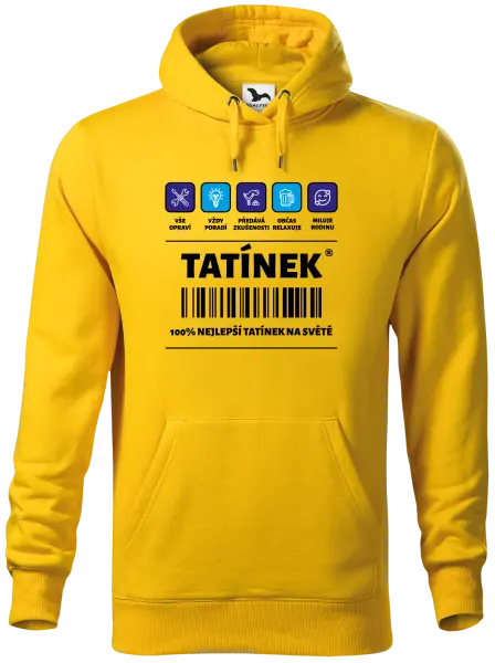 Pánská mikina Čárový kód - tatínek