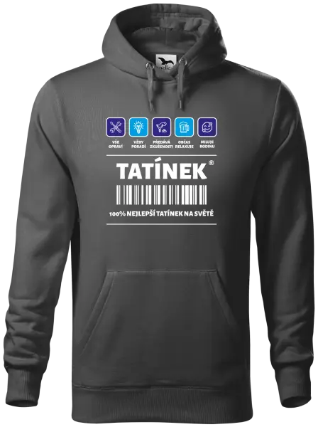 Pánská mikina Čárový kód - tatínek