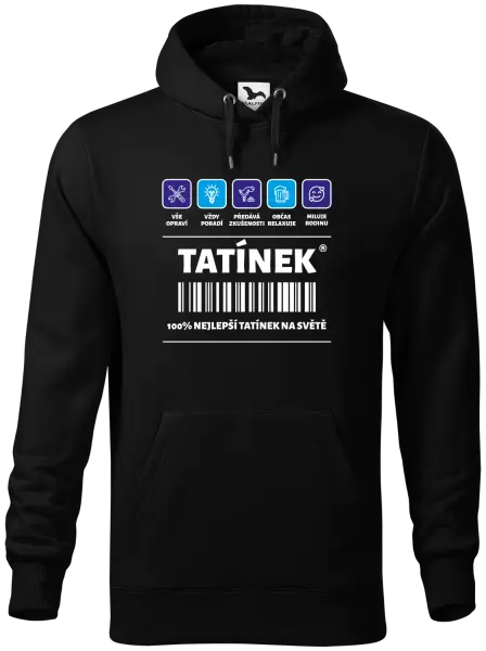 Pánská mikina Čárový kód - tatínek
