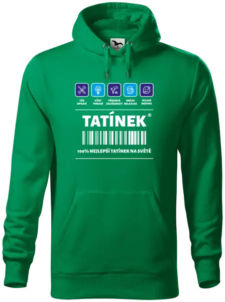 Pánská mikina Čárový kód - tatínek