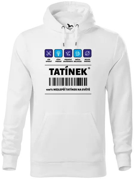 Pánská mikina Čárový kód - tatínek