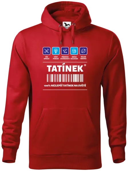 Pánská mikina Čárový kód - tatínek