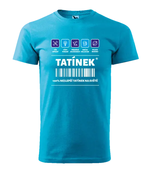 Pánské tričko Čárový kód - tatínek