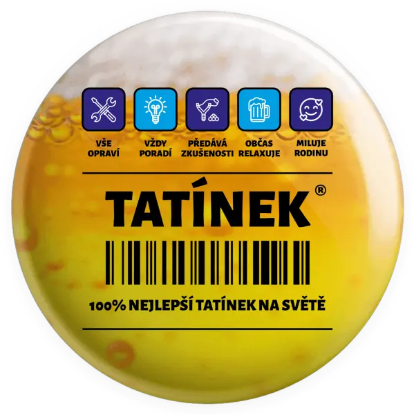 Placka Čárový kód - tatínek