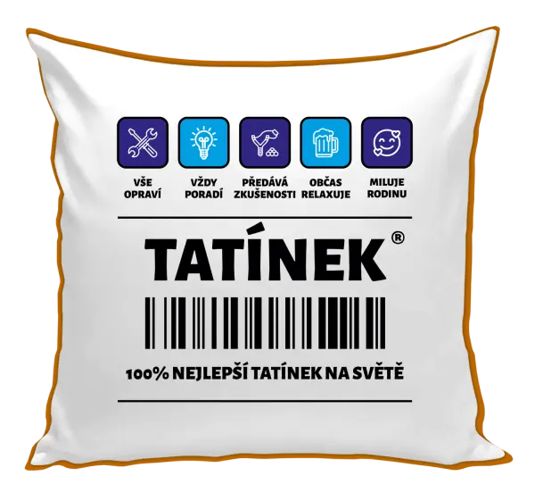 Polštář Čárový kód - tatínek
