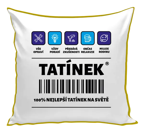 Polštář Čárový kód - tatínek