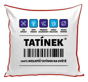 Polštář Čárový kód - tatínek
