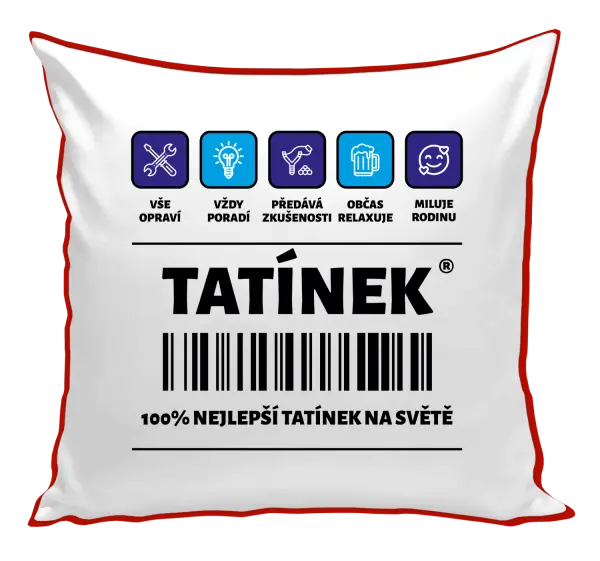 Polštář Čárový kód - tatínek