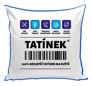 Polštář Čárový kód - tatínek