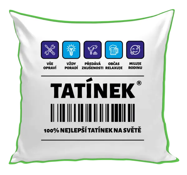 Polštář Čárový kód - tatínek
