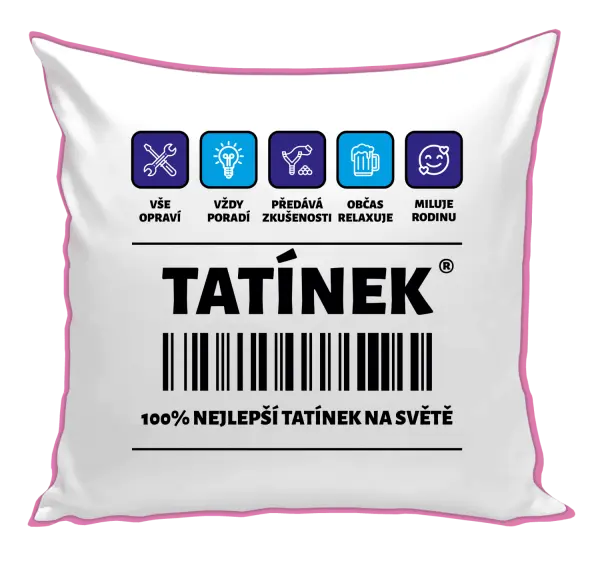 Polštář Čárový kód - tatínek