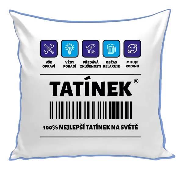 Polštář Čárový kód - tatínek