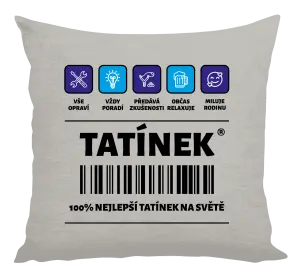Polštář Čárový kód - tatínek