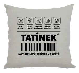 Polštář Čárový kód - tatínek
