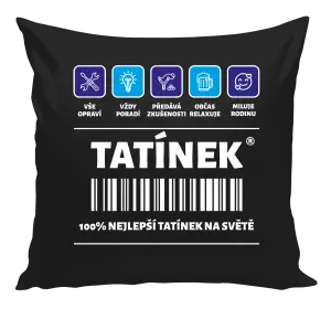 Polštář Čárový kód - tatínek