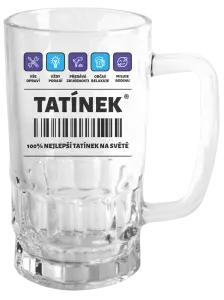 Půllitr Čárový kód - tatínek