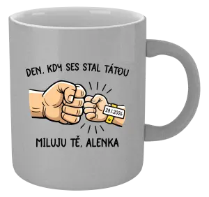 Metalický hrnek Den, kdy ses stal tátou