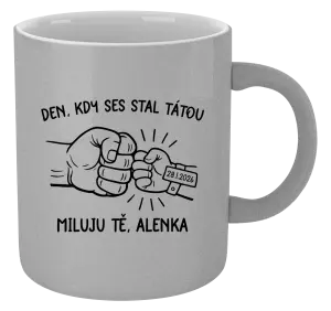 Metalický hrnek Den, kdy ses stal tátou