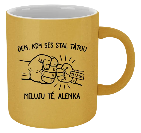 Metalický hrnek Den, kdy ses stal tátou