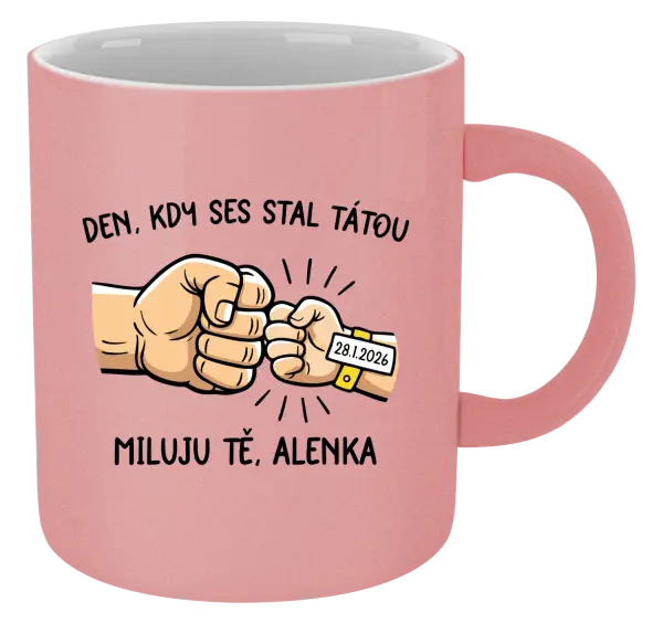 Metalický hrnek Den, kdy ses stal tátou