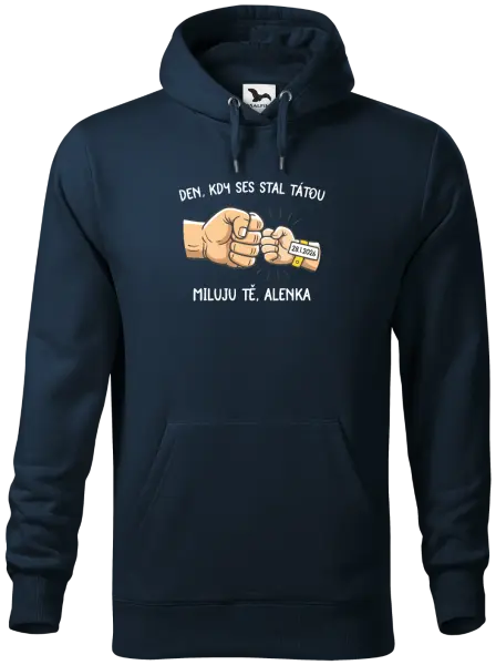 Pánská mikina Den, kdy ses stal tátou