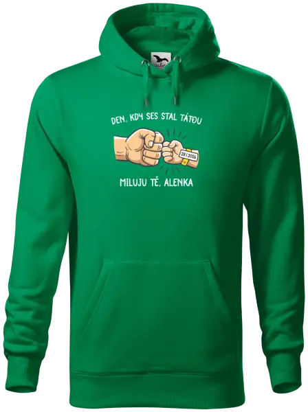 Pánská mikina Den, kdy ses stal tátou