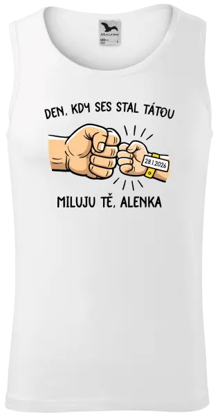 Pánské tílko Den, kdy ses stal tátou
