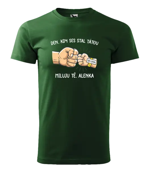 Pánské tričko Den, kdy ses stal tátou