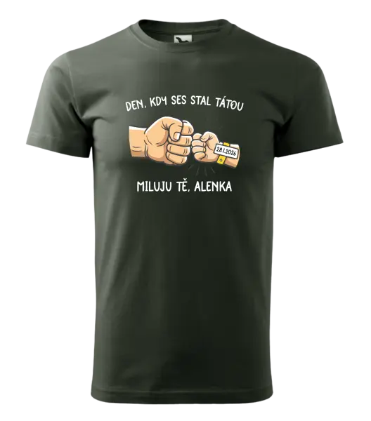 Pánské tričko Den, kdy ses stal tátou