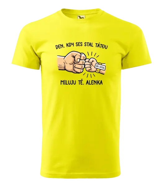 Pánské tričko Den, kdy ses stal tátou