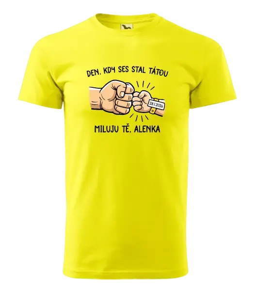 Pánské tričko Den, kdy ses stal tátou