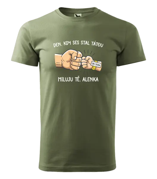 Pánské tričko Den, kdy ses stal tátou