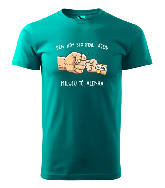 Pánské tričko Den, kdy ses stal tátou