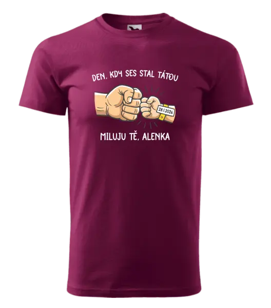 Pánské tričko Den, kdy ses stal tátou