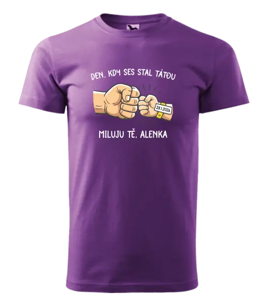 Pánské tričko Den, kdy ses stal tátou