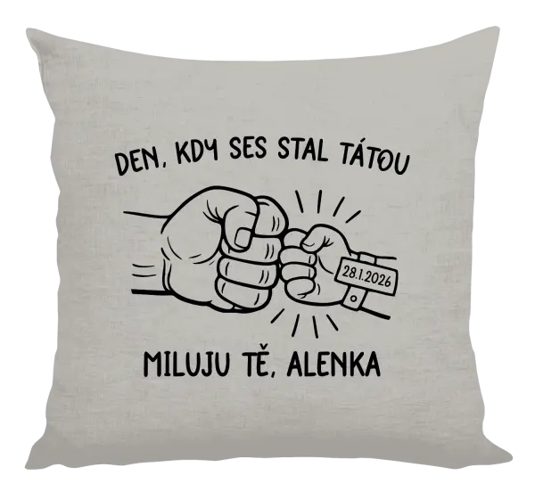 Polštář Den, kdy ses stal tátou