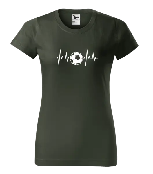 Dámské tričko EKG - fotbal