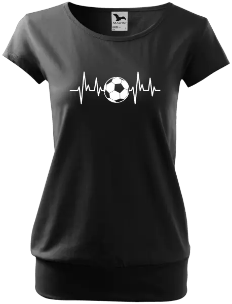 Dámské tričko EKG - fotbal