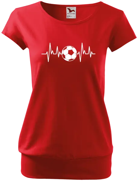 Dámské tričko EKG - fotbal
