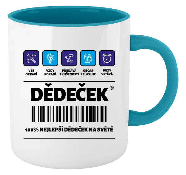 Hrnek Čárový kód - dědeček