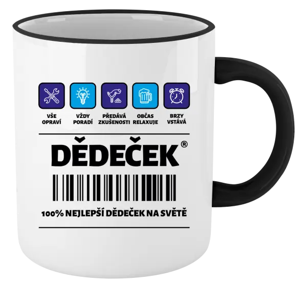 Hrnek Čárový kód - dědeček