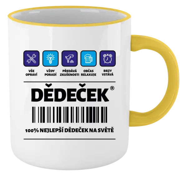 Hrnek Čárový kód - dědeček