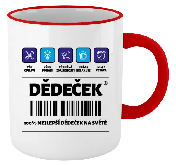Hrnek Čárový kód - dědeček