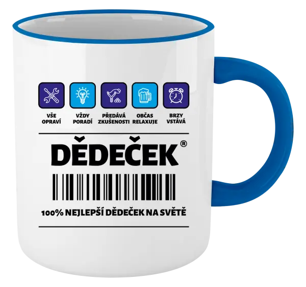 Hrnek Čárový kód - dědeček